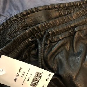 J Brand leather joggers